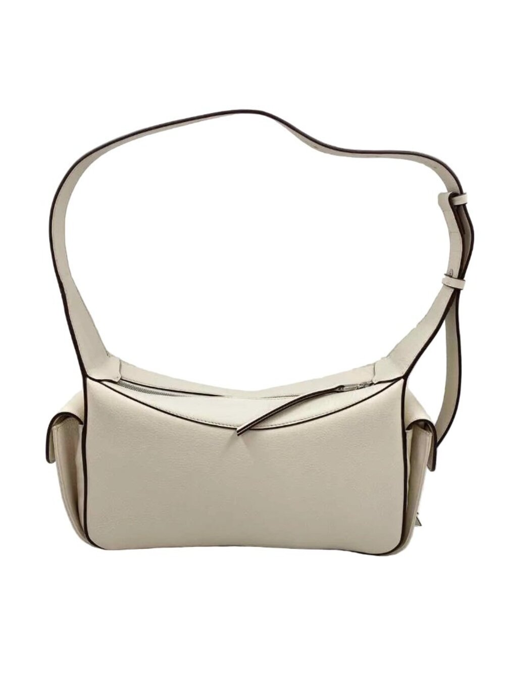 RADLEY London Chalk Pebble Leather FRITZROVIA Small Zip Top Shoulder Style - Picture 2 of 4